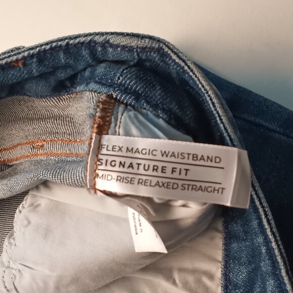 Lane Bryant Jeans Size 18 Flex Magic Waistband Mid Rise Relaxed Straight - Picture 6 of 10